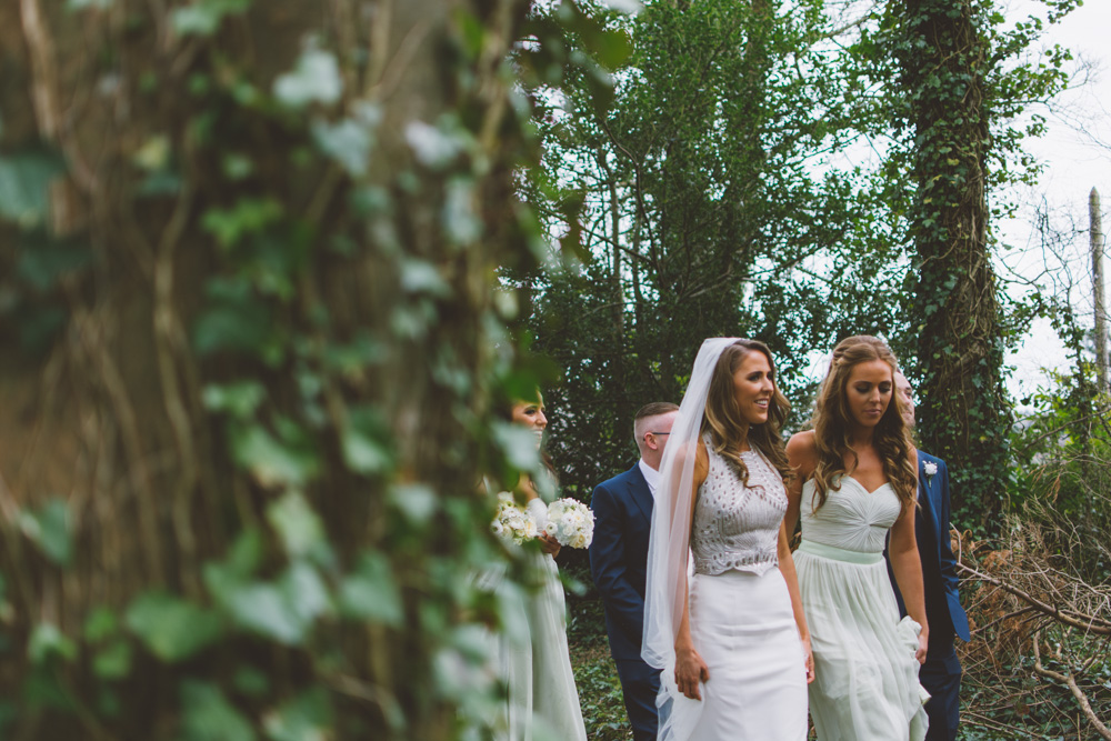 Irish Wedding Bridal Shoot in Woods