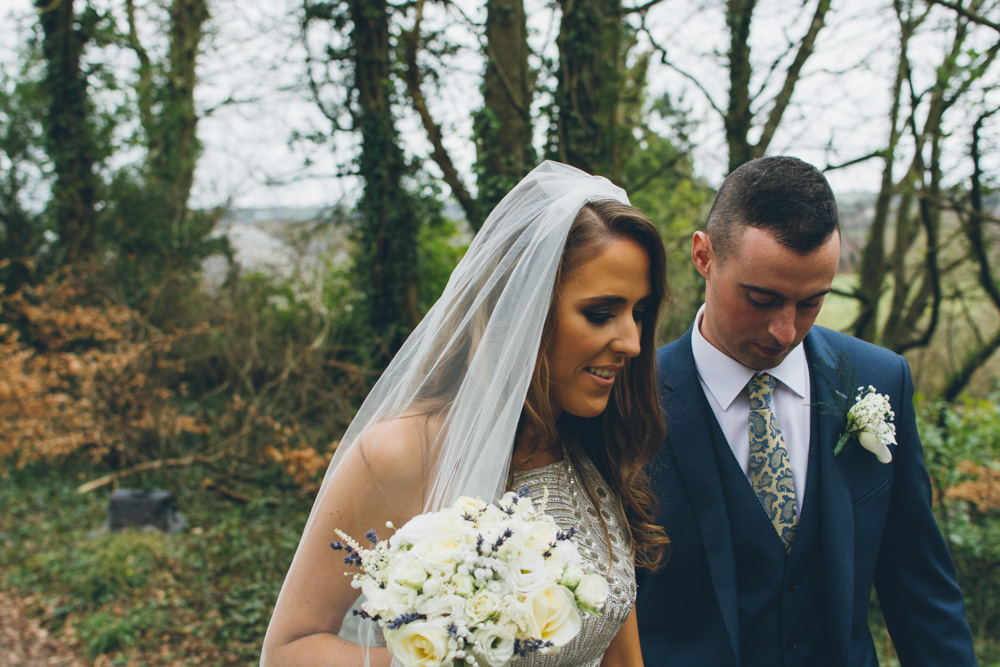 Irish Wedding Bridal Shoot in Woods